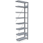 Büroregal Anbauregal 2550×1000×300 mm, 84 Ordner – META