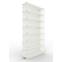 Büroregal Anbauregal 2550×1250×300 mm, 105 Ordner – META
