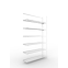 Büroregal Anbauregal 2200×1250×300 mm, 90 Ordner – META