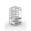 Schrägbodenregal CLIP S3 14° DGR KANBAN 2000x1000x1000 doppe