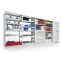 Fachbodenregal Komplettregal 2000×5080×500 mm, 230 kg Fachla