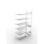 Büro-Steckregal Anbauregal 2200×1250×600 mm, 180 Ordner – META