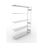 Fachbodenregal Anbauregal 2500×1700×400 mm, 200 kg Fachlast