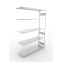 Fachbodenregal Anbauregal 2500×1700×500 mm, 200 kg Fachlast