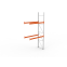 Gefahrstoffregal Anbauregal 4900×2225×1100 mm, 2.800 kg Fach