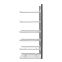 Drahtgitterbodenregal Anbauregal ORION PLUS, 2.500×750×800 mm, verkehrsweiss