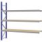 Weitspannregal Anbauregal FORTIS, 2.500×2.500×600 mm, Spanplatte
