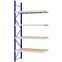 Weitspannregal Anbauregal FORTIS, 3.000×1.500×600 mm, Spanplatte