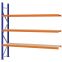 Weitspannregal Anbauregal FORTIS, 2.500×2.500×500 mm, Spanplatte