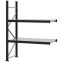 Weitspannregal Anbauregal FORTIS, 2.000×1.500×600 mm, verzinkt