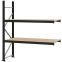 Weitspannregal Anbauregal FORTIS, 2.000×1.750×600 mm, Spanplatte