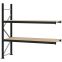 Weitspannregal Anbauregal FORTIS, 2.000×2.000×600 mm, Spanplatte