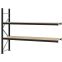 Weitspannregal Anbauregal FORTIS, 2.000×2.500×600 mm, Spanplatte