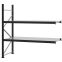 Weitspannregal Anbauregal FORTIS, 2.000×2.000×800 mm, verzinkt