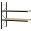 Weitspannregal Anbauregal FORTIS, 2.000×2.000×800 mm, Spanplatte