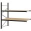 Weitspannregal Anbauregal FORTIS, 2.000×2.000×1.000 mm, Spanplatte