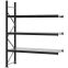 Weitspannregal Anbauregal FORTIS, 2.500×2.000×600 mm, verzinkt