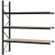 Weitspannregal Anbauregal FORTIS, 2.500×2.250×600 mm, Spanplatte