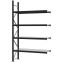 Weitspannregal Anbauregal FORTIS, 3.000×1.750×500 mm, verzinkt