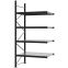 Weitspannregal Anbauregal FORTIS, 3.000×1.500×800 mm, verzinkt