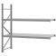 Weitspannregal Anbauregal FORTIS, 2.000×2.000×800 mm, verzinkt