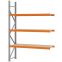 Weitspannregal Anbauregal FORTIS, 2.500×1.750×500 mm, Spanplatte