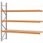 Weitspannregal Anbauregal FORTIS, 2.500×2.500×600 mm, Spanplatte