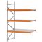 Weitspannregal Anbauregal FORTIS, 2.500×1.500×800 mm, verzinkt