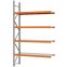 Weitspannregal Anbauregal FORTIS, 3.000×1.750×500 mm, verzinkt