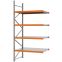 Weitspannregal Anbauregal FORTIS, 3.000×1.500×800 mm, verzinkt