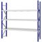 Weitspannregal Grundregal FORTIS, 2.500×2.500×600 mm, verzinkt