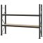 Weitspannregal Grundregal FORTIS, 2.000×2.500×500 mm, Spanplatte