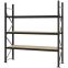 Weitspannregal Grundregal FORTIS, 2.500×2.250×600 mm, Spanplatte