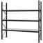 Weitspannregal Grundregal FORTIS, 2.500×2.500×600 mm, verzinkt