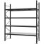 Weitspannregal Grundregal FORTIS, 3.000×2.500×800 mm, verzinkt