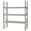 Weitspannregal Grundregal FORTIS, 2.500×2.000×600 mm, Spanplatte