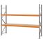 Weitspannregal Grundregal FORTIS, 2.000×2.500×600 mm, Spanplatte