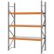 Weitspannregal Grundregal FORTIS, 2.500×1.750×600 mm, verzinkt