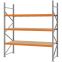 Weitspannregal Grundregal FORTIS, 2.500×2.250×800 mm, Spanplatte