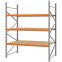 Weitspannregal Grundregal FORTIS, 2.500×2.000×1.000 mm, Spanplatte