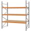 Weitspannregal Grundregal FORTIS, 2.500×2.250×1.000 mm, Spanplatte