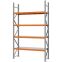 Weitspannregal Grundregal FORTIS, 3.000×1.750×500 mm, verzinkt