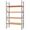 Weitspannregal Grundregal FORTIS, 3.000×1.750×600 mm, Spanplatte