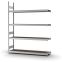 Großfachregal Anbauregal ORION PLUS, 2.500×2.000×400 mm, Spanplatte natur
