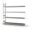 Großfachregal Anbauregal ORION PLUS, 2.500×2.500×400 mm, Spanplatte natur