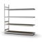 Großfachregal Anbauregal ORION PLUS, 2.500×2.500×600 mm, Spanplatte natur