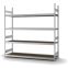 Großfachregal Grundregal ORION PLUS, 2.500×2.500×600 mm, Spanplatte natur