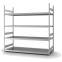 Großfachregal Grundregal ORION PLUS, 2.500×2.500×800 mm, verzinkt