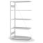 Antibakterielles Regal Anbauregal ORION PLUS, 2.000×1.000×500 mm, verkehrsweiss