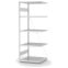 Fachbodenregal Anbauregal ORION PLUS, 2.000×750×600 mm, lichtgrau